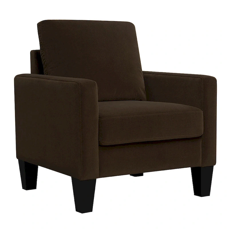 Ally Polyester Mid-Century Arm Chair
