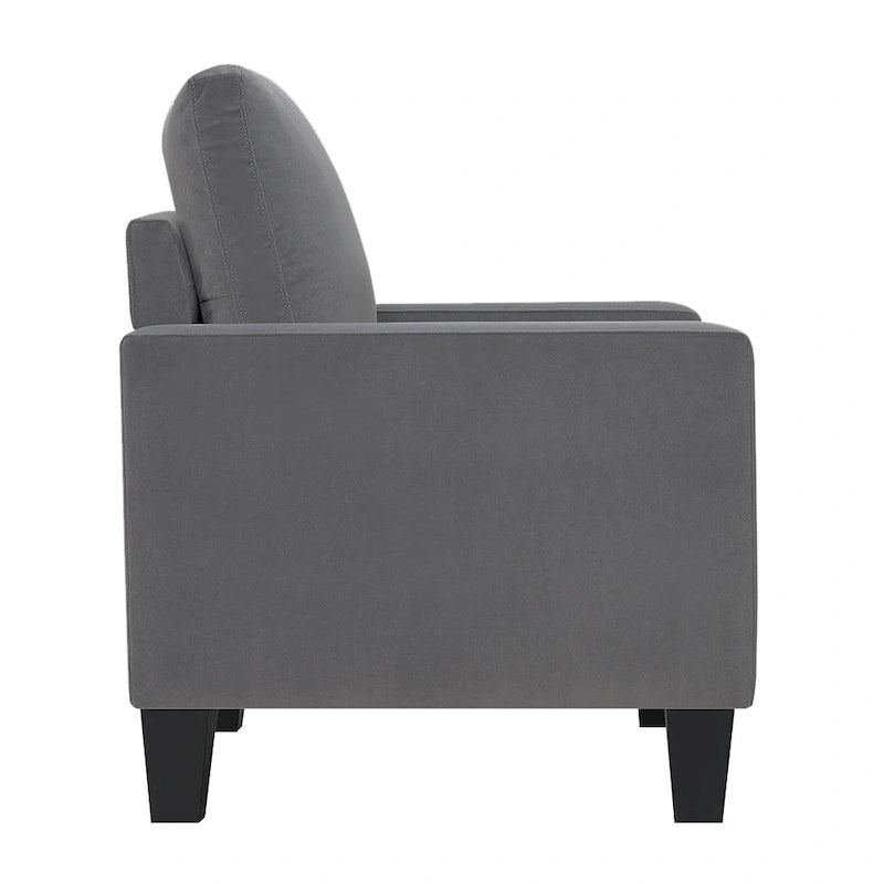 Ally Polyester Mid-Century Arm Chair