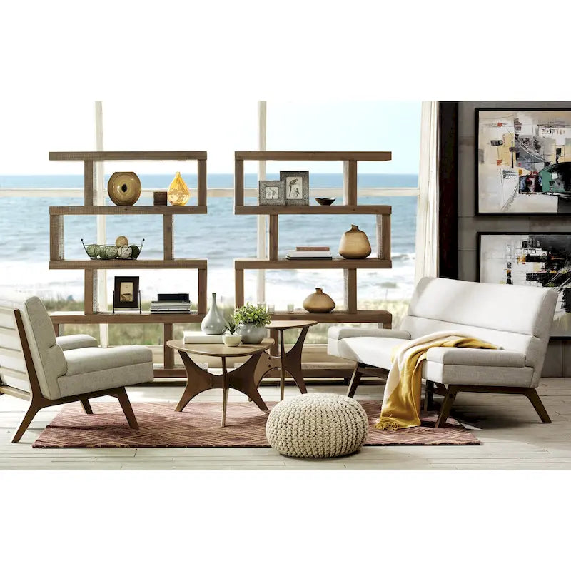 INK+IVY Blaze Triangle Wood Coffee table