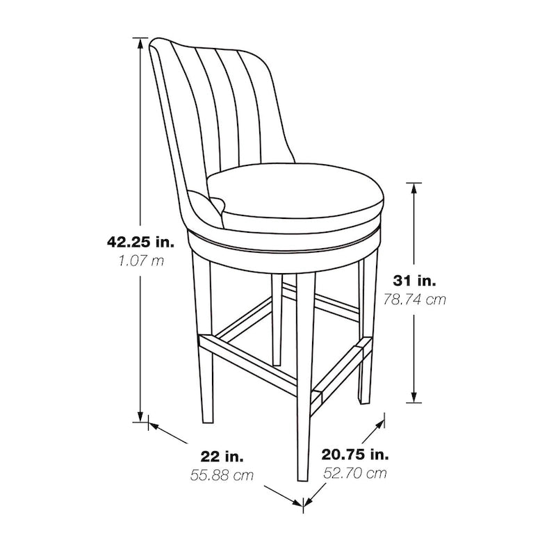 Rowan 2-Pack Swivel Barstool
