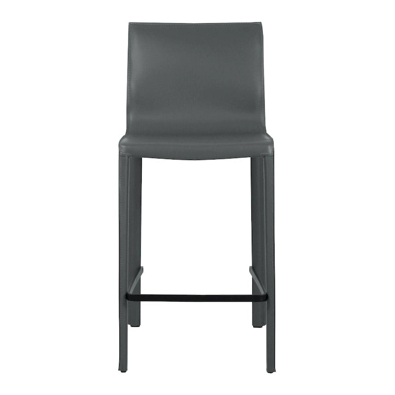 STAN Modern Leather Counter Stool