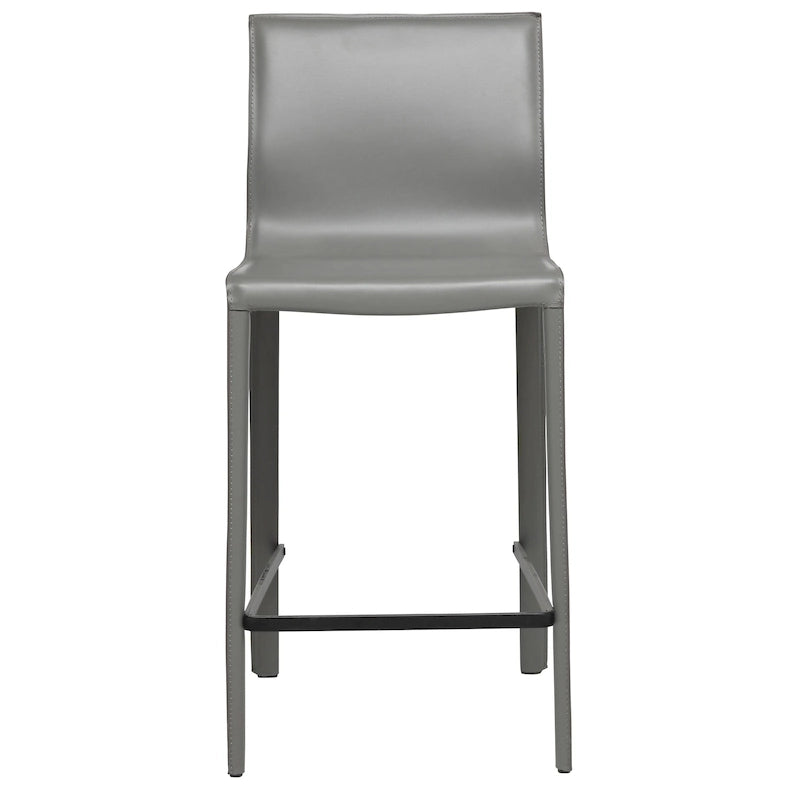 STAN Modern Leather Counter Stool
