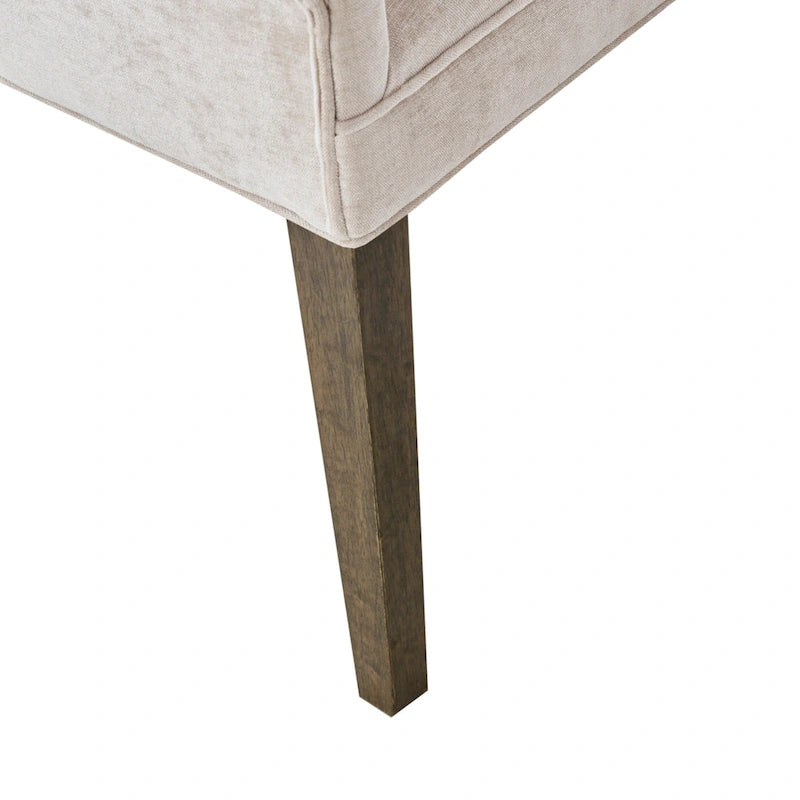Upholstered Dining Side Chairs with Wood Legs (Set of 2)