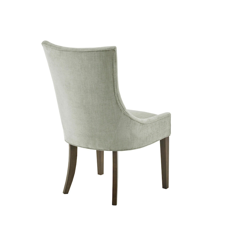 Upholstered Dining Side Chairs with Wood Legs (Set of 2)