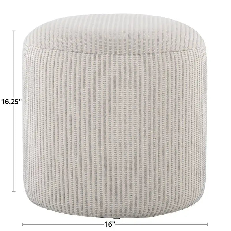 Round 16 Knitted Pouf Ottoman