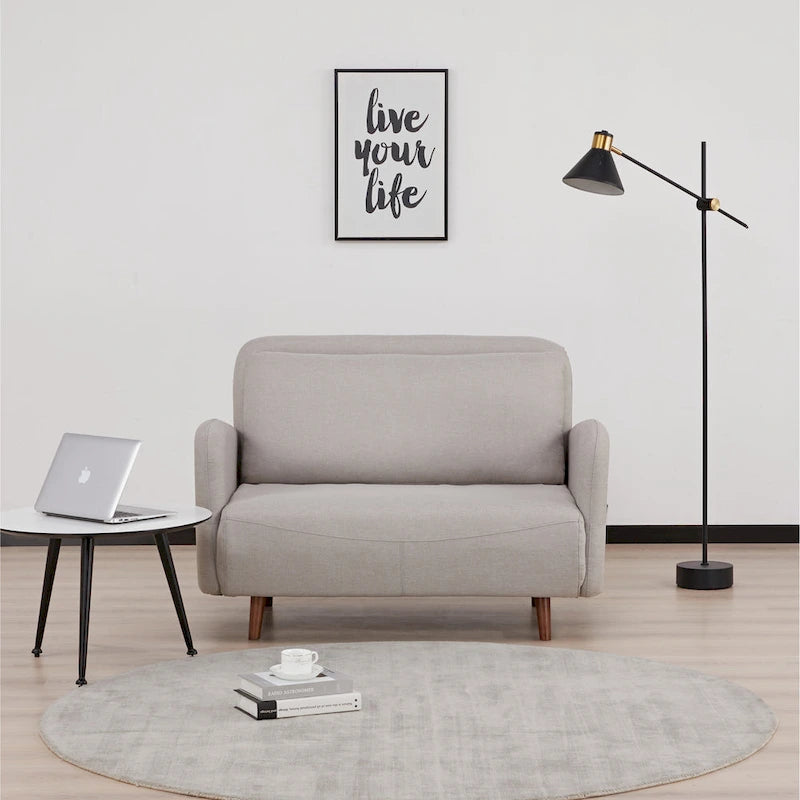 Convertible Futon Chair - Velvet or Faux Linen
