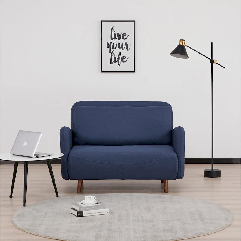 Convertible Futon Chair - Velvet or Faux Linen