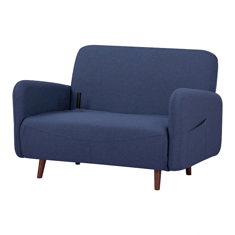 Convertible Futon Chair - Velvet or Faux Linen