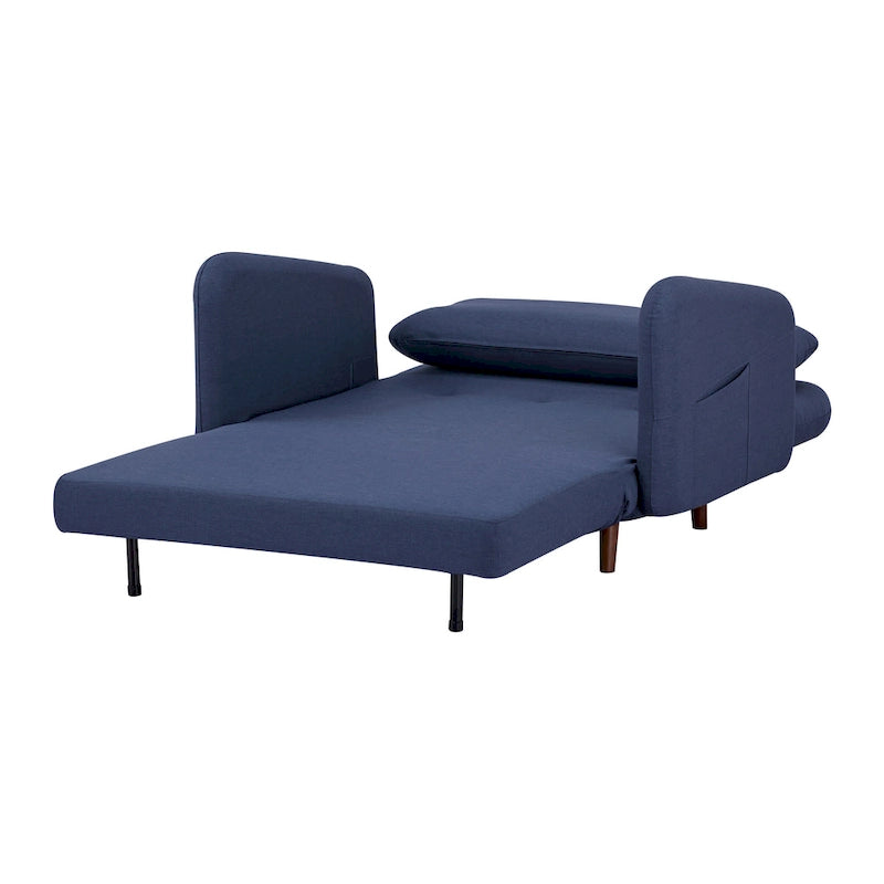Convertible Futon Chair - Velvet or Faux Linen