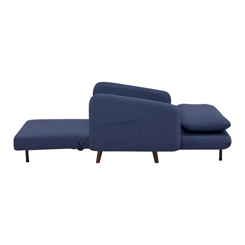 Convertible Futon Chair - Velvet or Faux Linen
