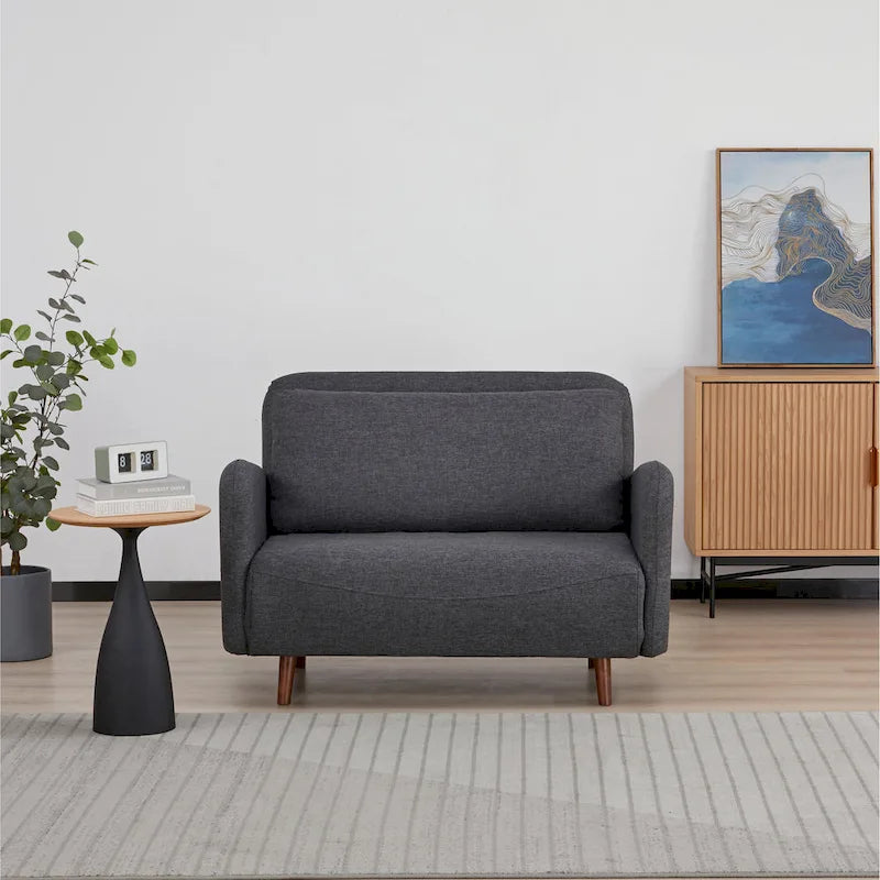 Convertible Futon Chair - Velvet or Faux Linen