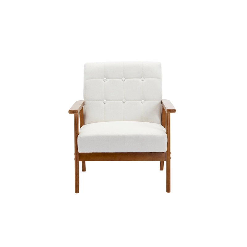 Mid-Century Modern Accent solid wood chair, for Living Room Bedroom Studio chair