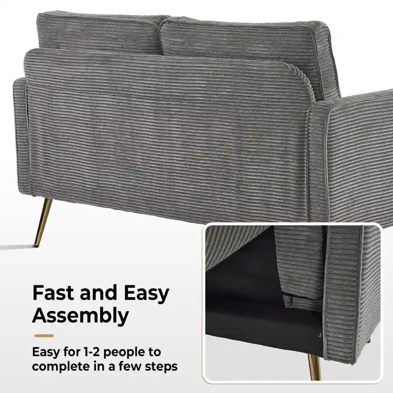 VINGLI 56 Modern Loveseat