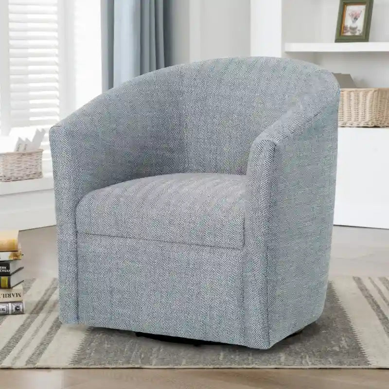 Sea Oat Swivel Barrel polyester Chair