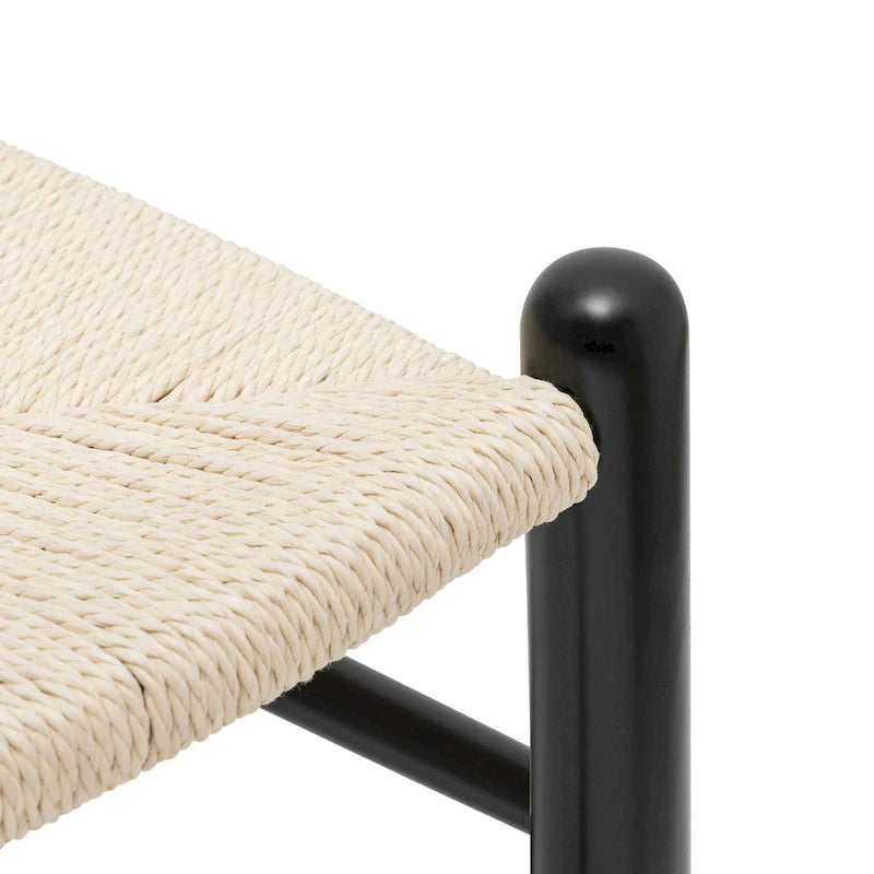 Poly & Bark Weave Chairs - Solid Wood Frame (Set of 2)